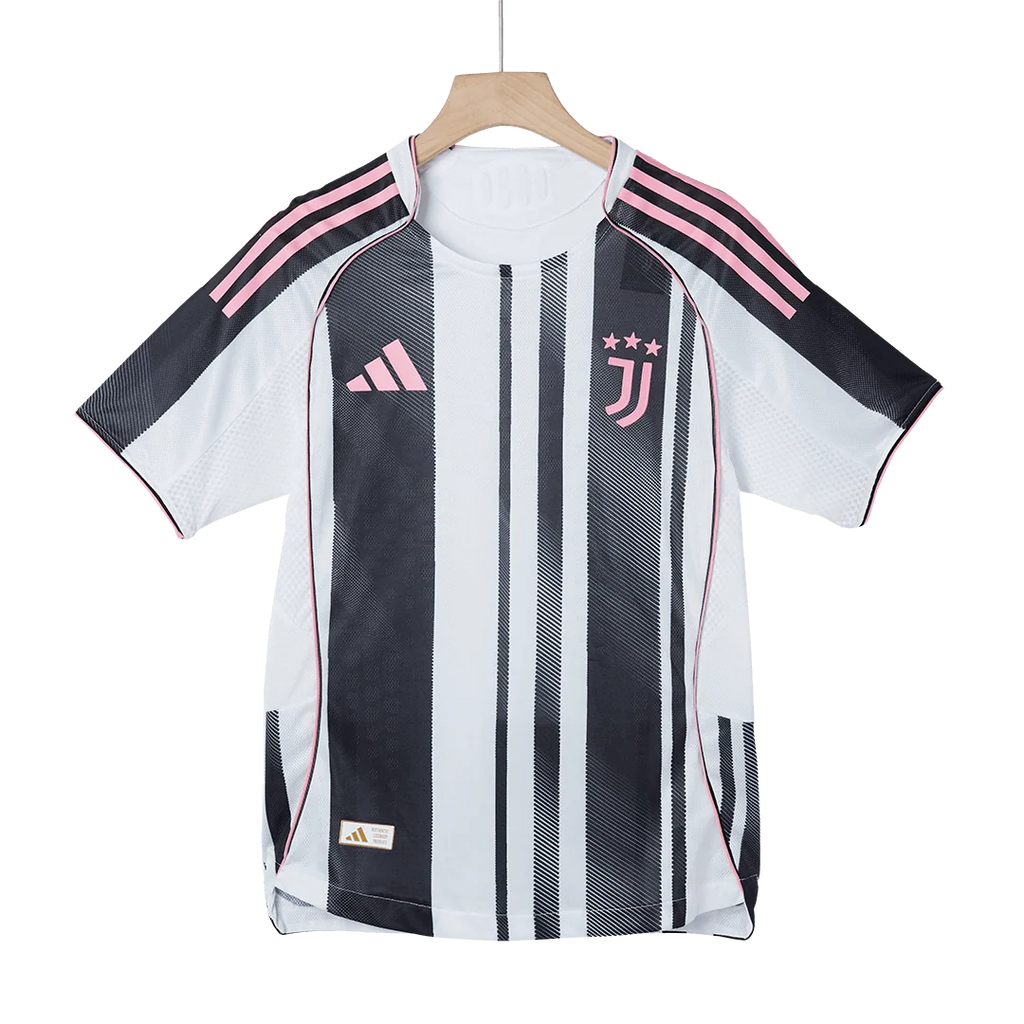 Men's Juventus 2025/26 Player Version Home Soccer Jersey - Slim Fit