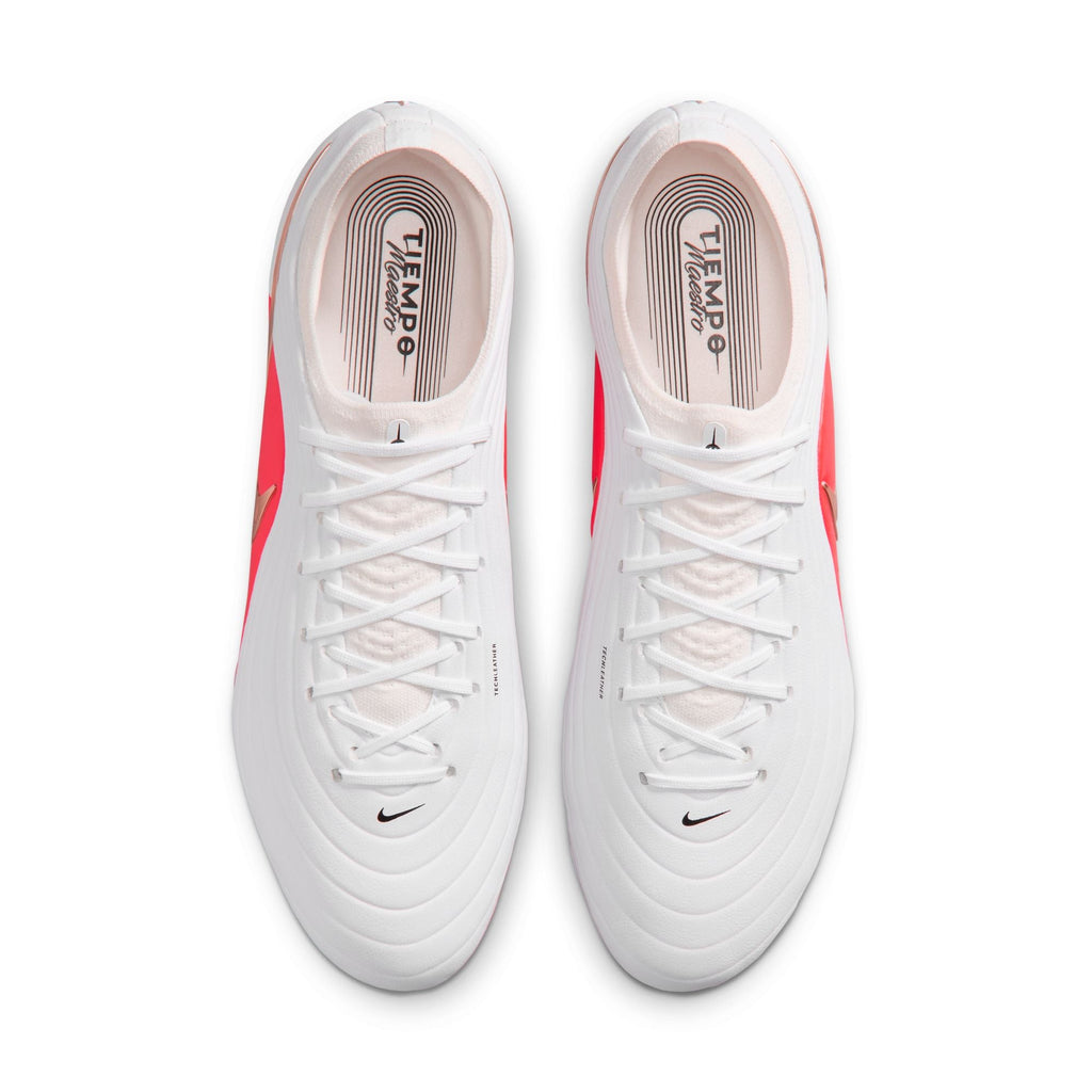 Nike Tiempo Maestro Elite FG Firm Ground Soccer Cleats- White/Bright Crimson/Blur