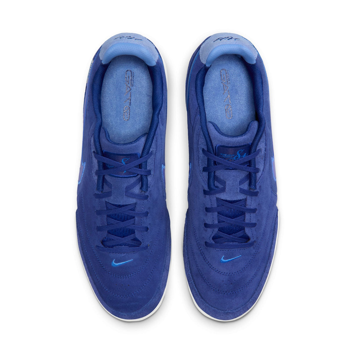 Nike Tiempo Streetgato PRM IN Indoor/Court Low-Top Soccer Shoes- Deep Royal Blue/Polar Blue Crystal