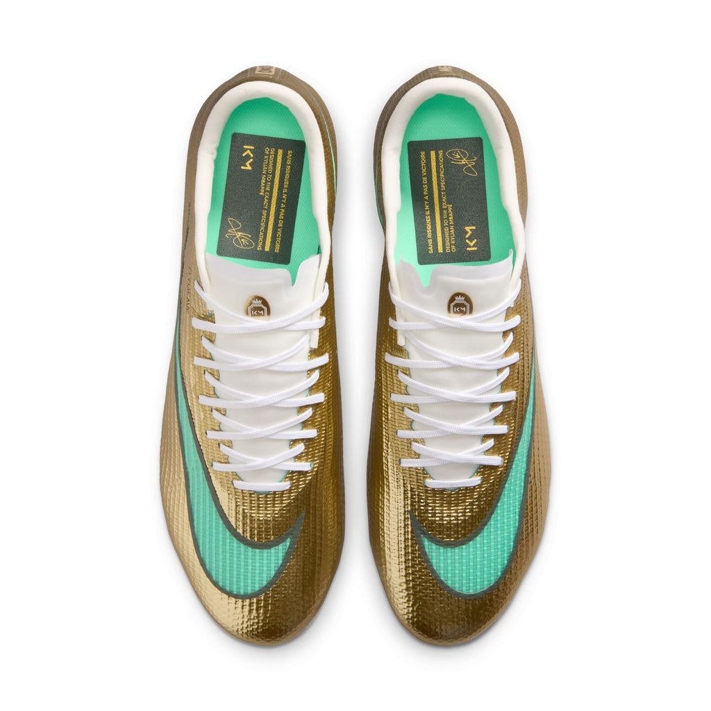 Nike Mercurial Superfly 11 Pro "Kylian Mbappé" FG Firm-Ground Low-Top Soccer Cleats- Metallic Gold/Green Glow